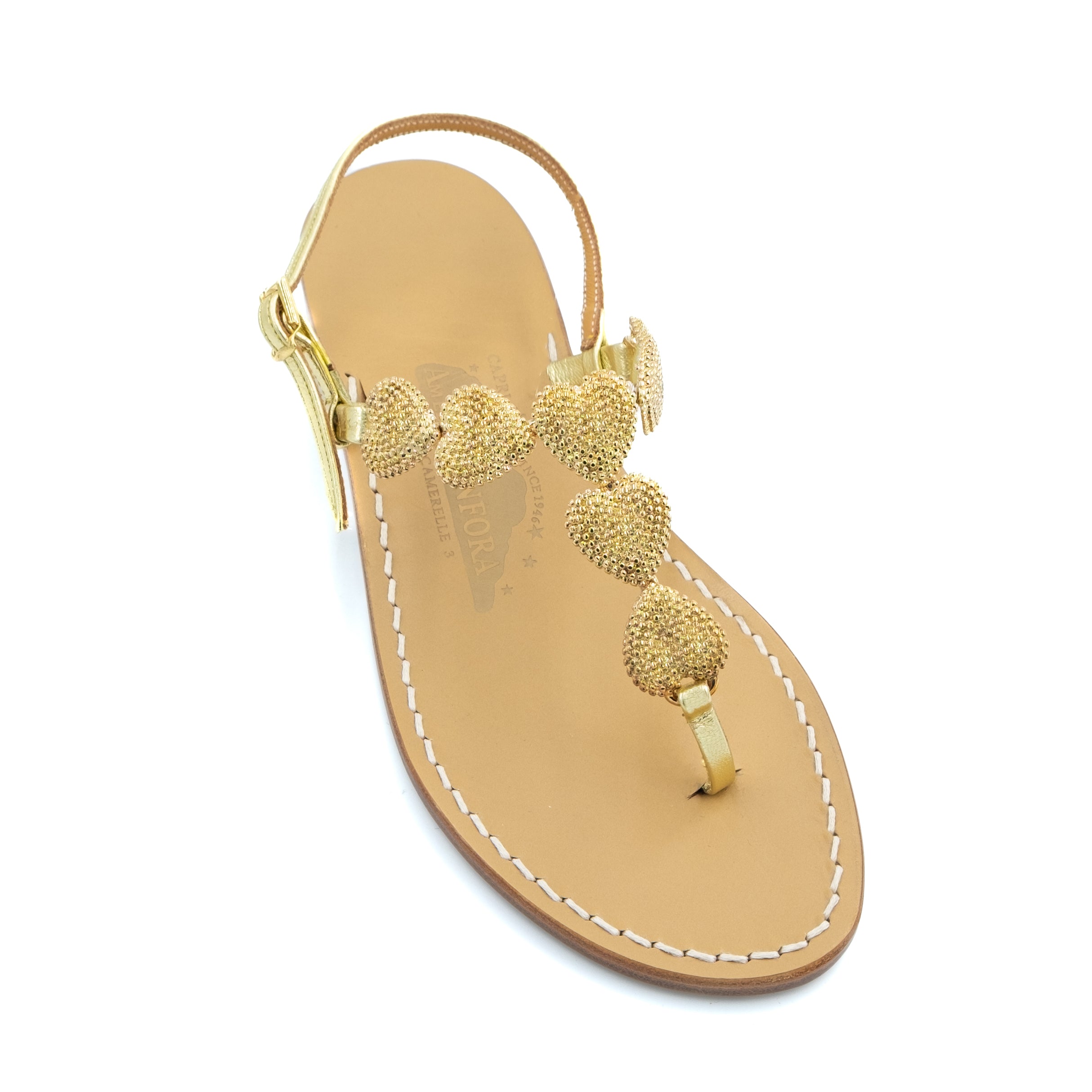 【RH取扱】☆CANFORA☆FRIDA サンダル Frida - Genuine leather thong sandal with heart-shaped
