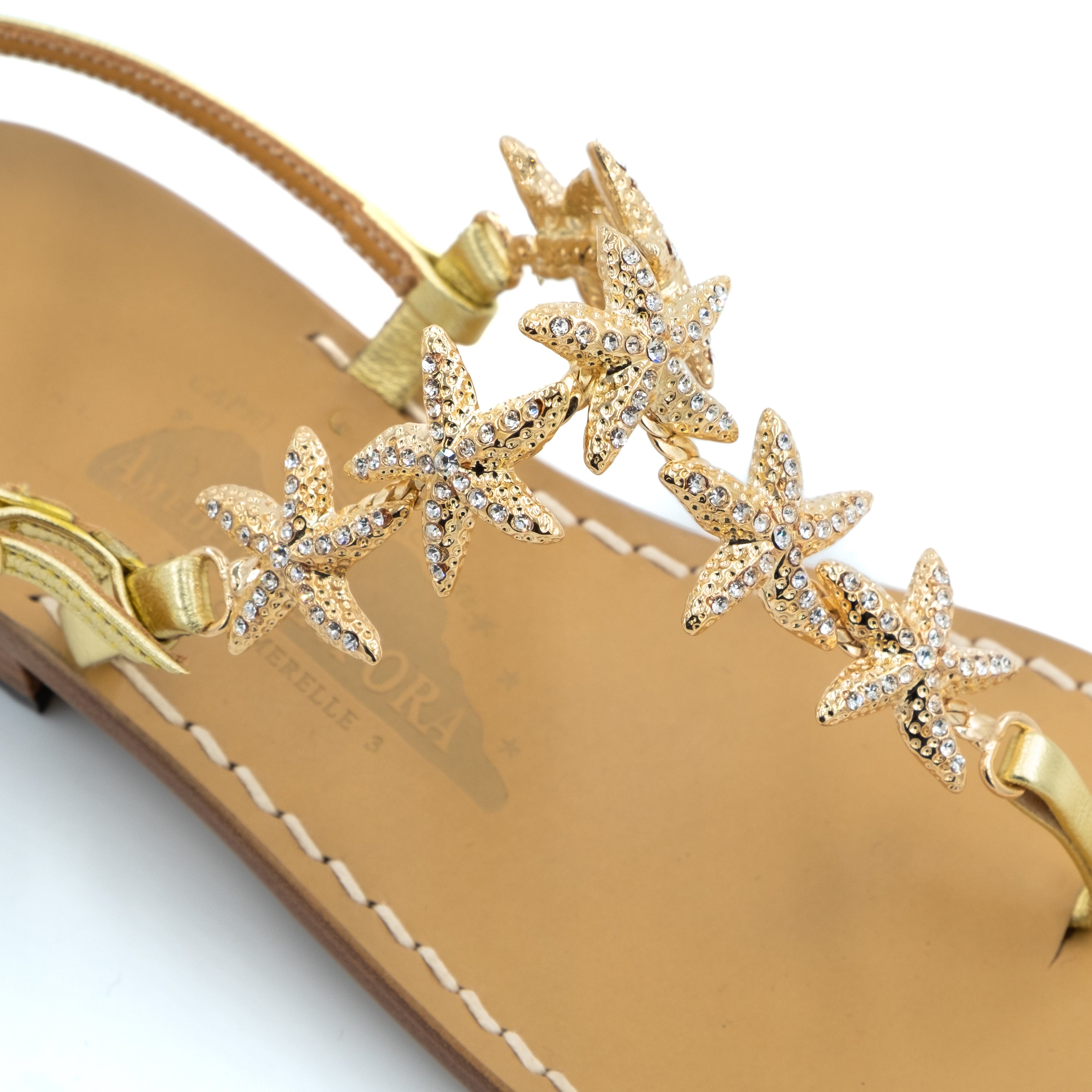[RH取扱]CANFORA★ANTEA サンダル 3色 レディース 靴 Antea - Genuine leather thong sandal with starfish jewellery