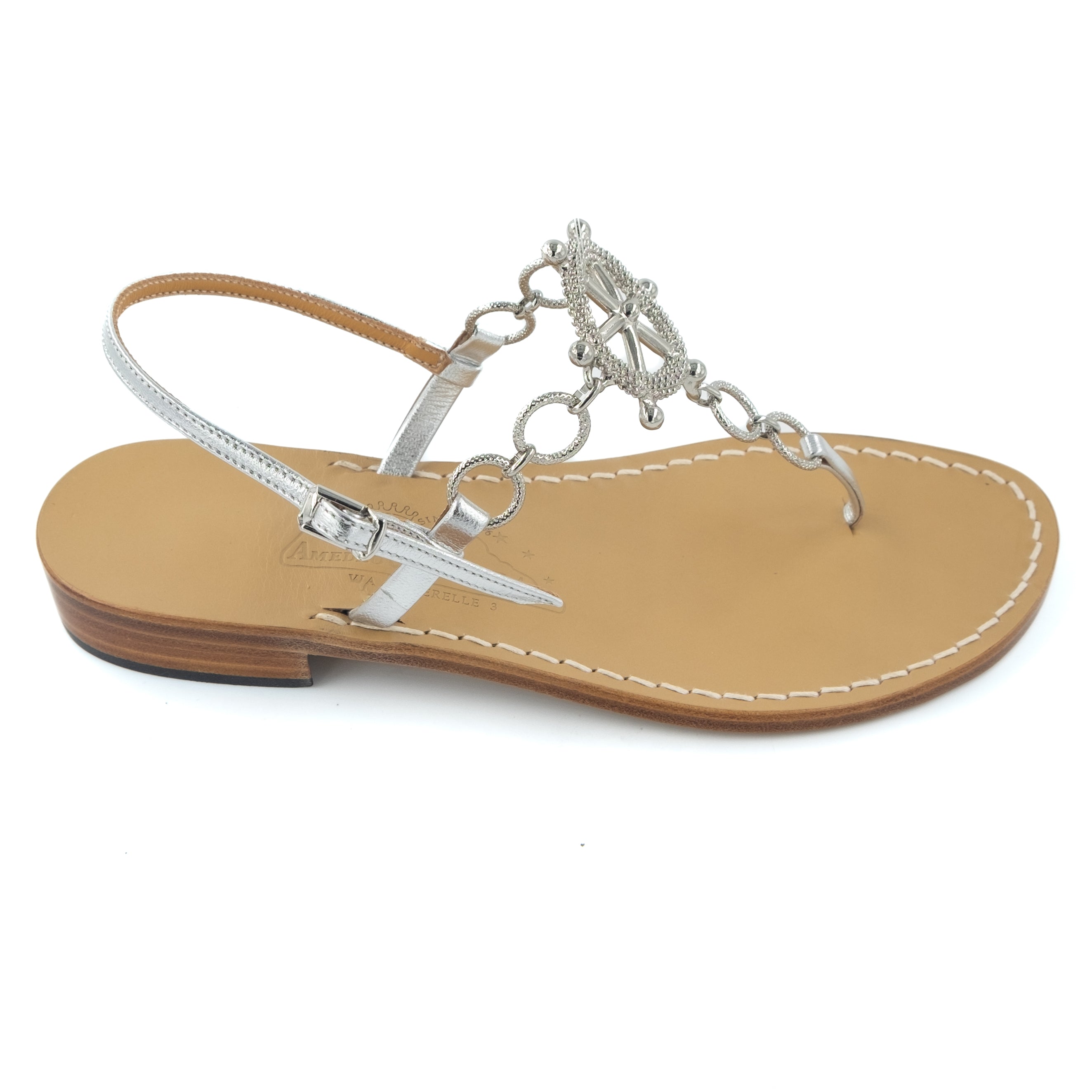 Ron Herman取扱【CANFORA】ゼルダ zelda サンダル Zelda - Genuine leather thong sandal with silvered rudder