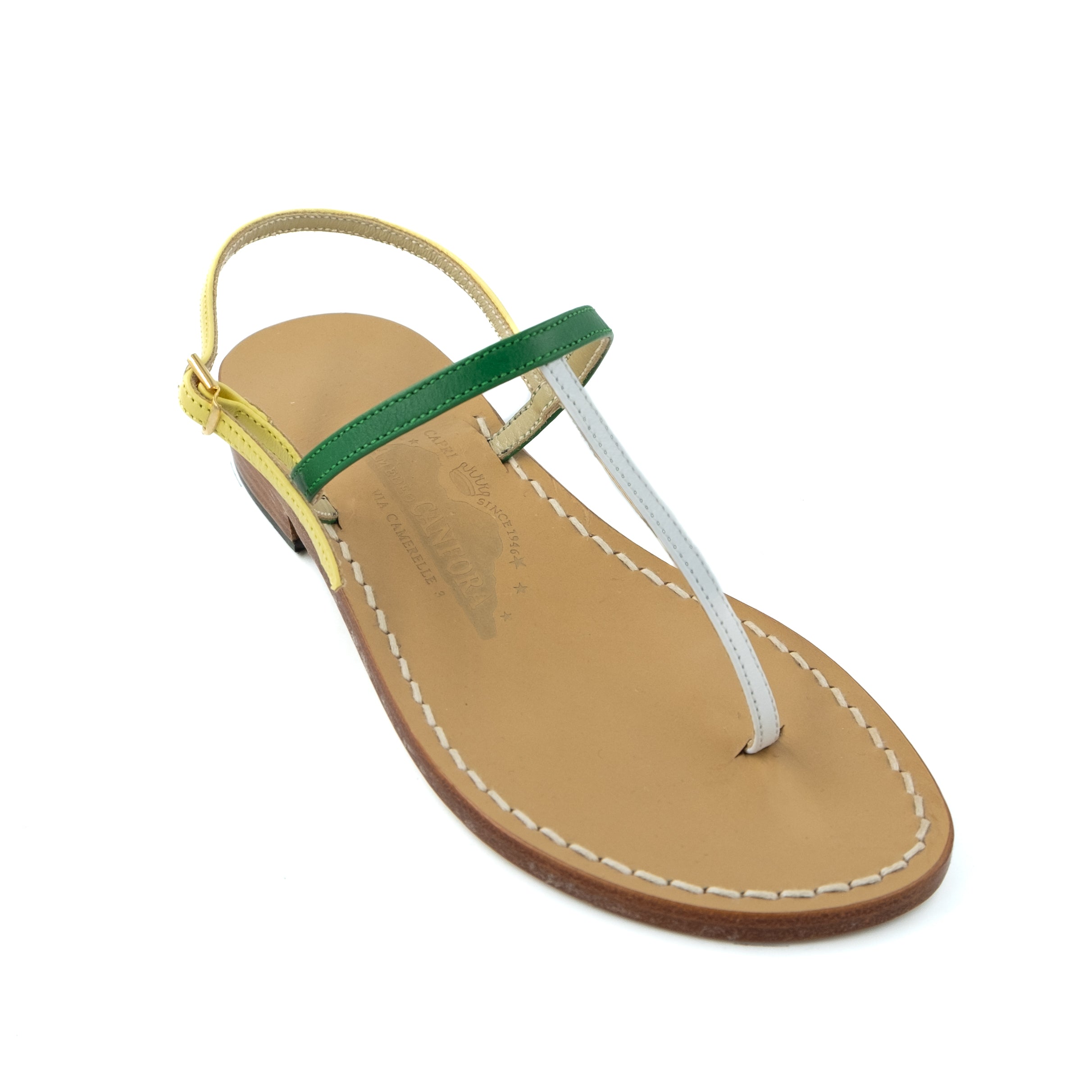 靴 CANFORA GAIL Leather Sandals Gail - Genuine leather thong sandal with watch strap