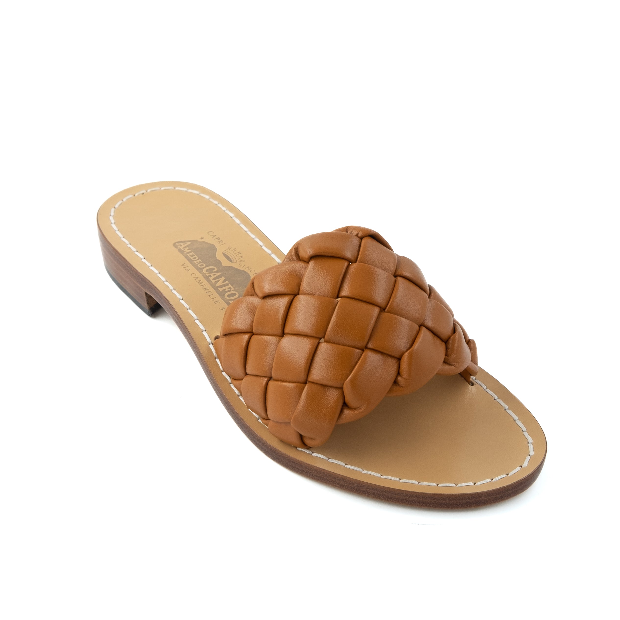 Madeline Braid - Genuine leather sandal with braided strap