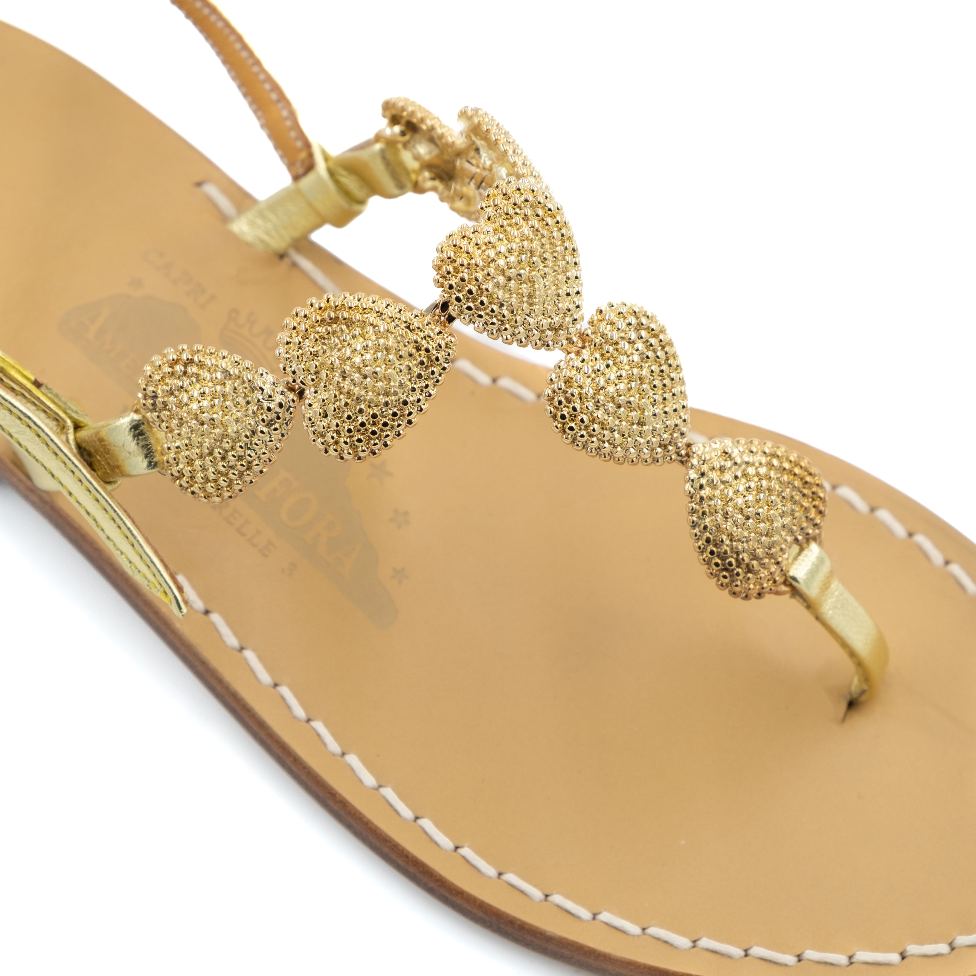 【RH取扱】☆CANFORA☆FRIDA サンダル Frida - Genuine leather thong sandal with heart-shaped