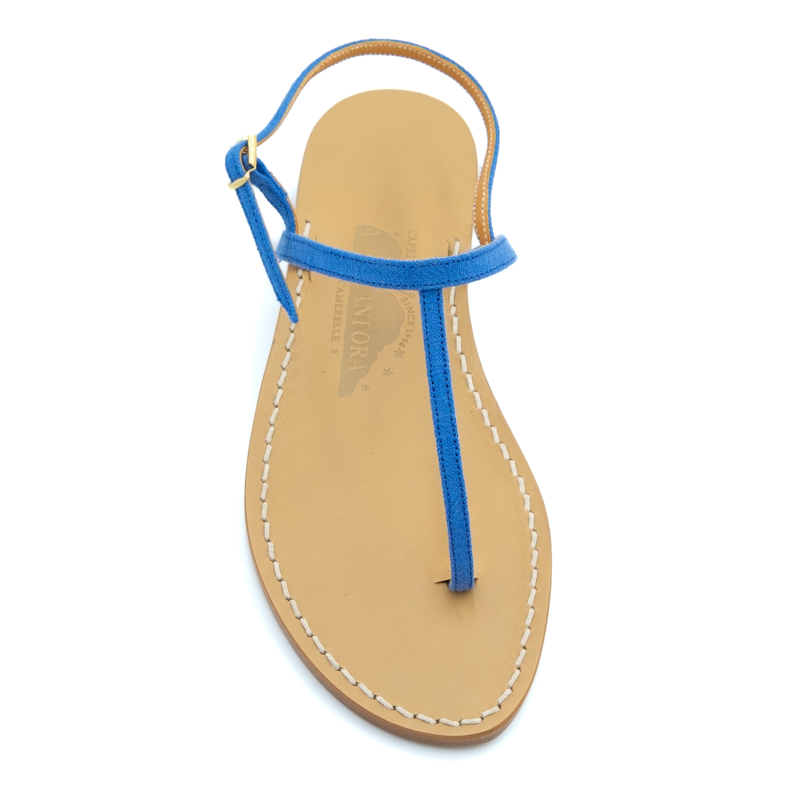 RH取扱★CANFORA/GAIL LINEN サンダル【送料関税込】 Gail Linen - Genuine leather thong sandal with linen watch