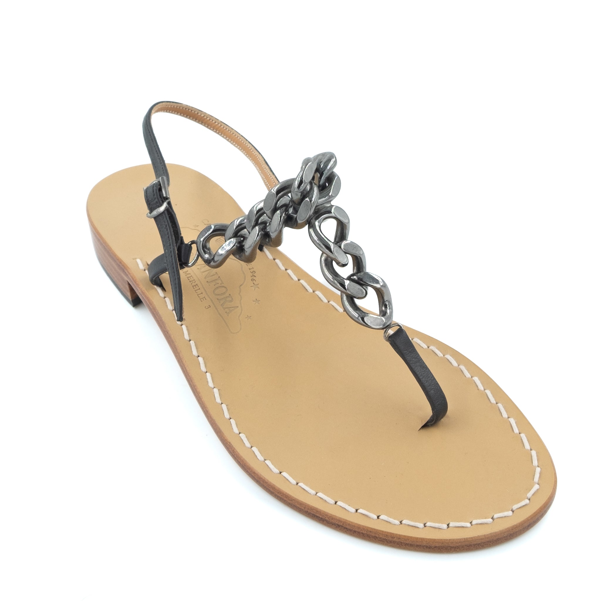 靴 Canfora Janet Sandals Janet - Genuine leather thong sandal with heel – Canfora.com