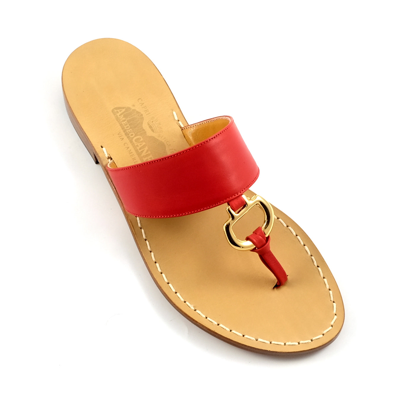 【CANFORA】Gisele ストラップ付きの本革トングサンダル Gisele - Genuine leather thong sandal with strap – Canfora.com